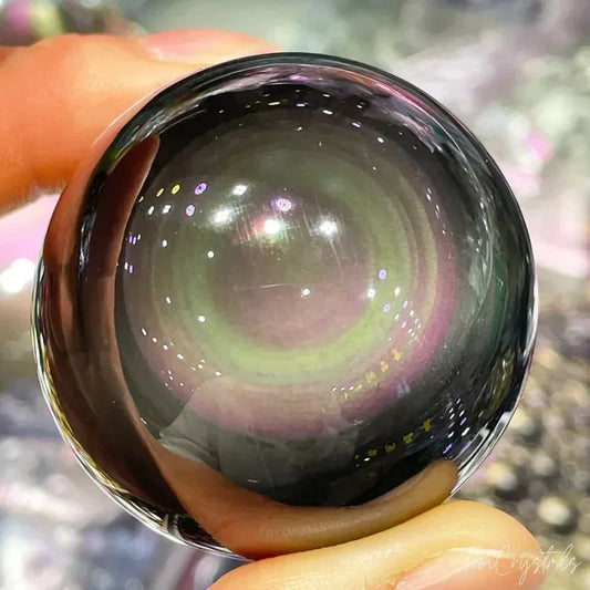 Rainbow Obsidian Sphere - CrystalHola