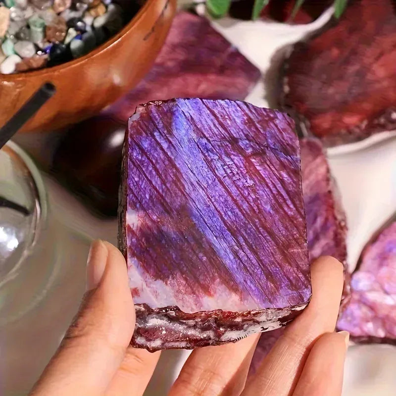 50-500g Red Moonstone Slab|CrystalHola