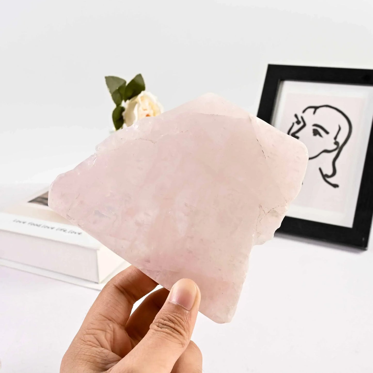 Rose Quartz Slab - CrystalHola