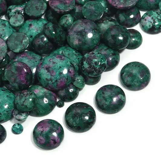 Ruby in Zoisite Round Disc