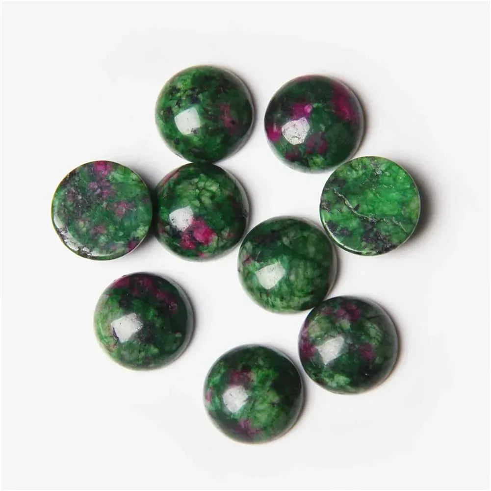 Ruby in Zoisite Round Disc