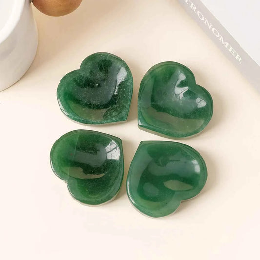 Green Aventurine Crystal Heart Bowl |Wholesale CrystalHola