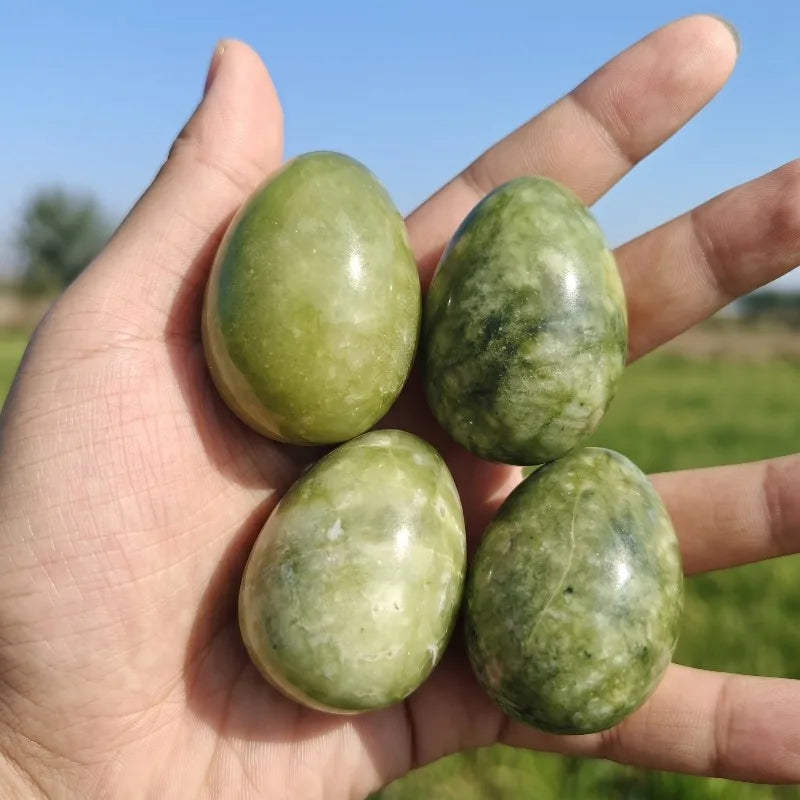 Natural Serpentine Jade Egg