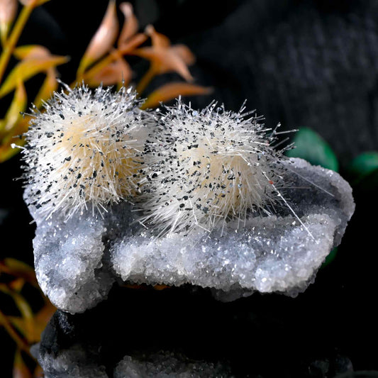 Sphalerite Mineral with Needle Sphere - CrystalHola