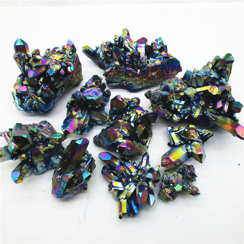 Wholesale Bulk Aura Black and Purple Cluster|CrystalHola