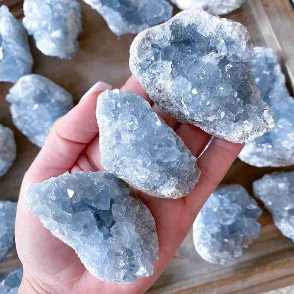 WholesaleBulkBlueCelestiteClusterGeode_4 - CrystalHola