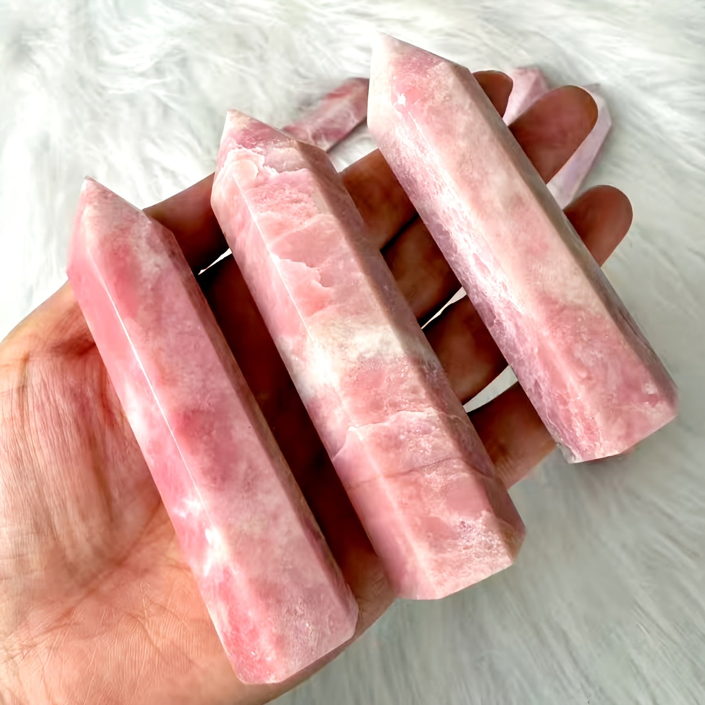 Wholesale Bulk Pink Opal Tower |CrystalHola