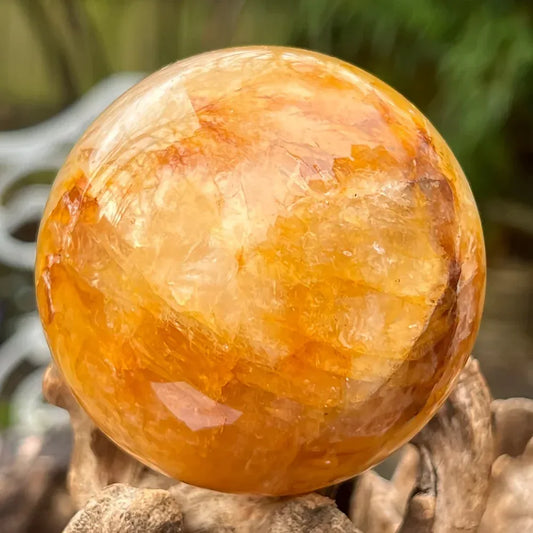 Yellow Fire Quartz Sphere - CrystalHola
