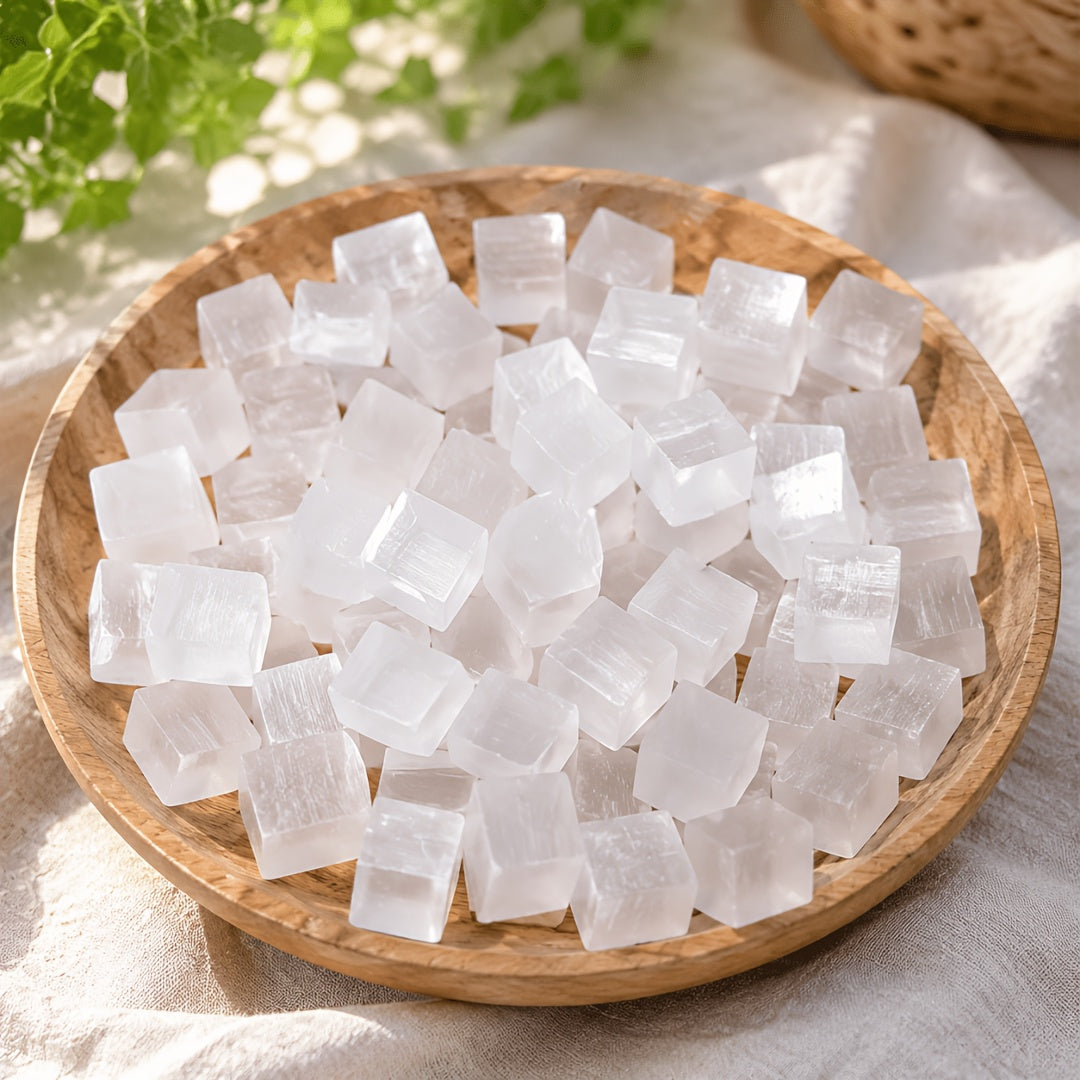 Selenite Cube for Decor