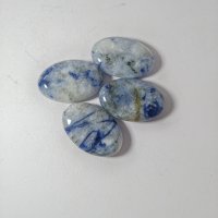 Workshop Reference: Blue and White Porcelain Jasper Polished Palm Stones