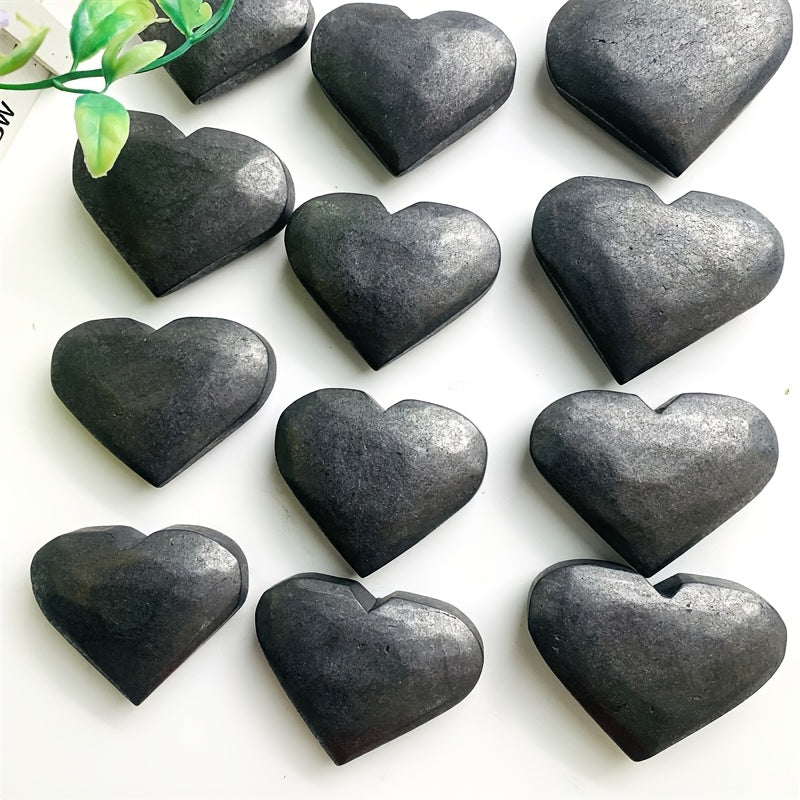 1.97 ” Natural Shungite Heart for CollectionAnd Gift Wholesale