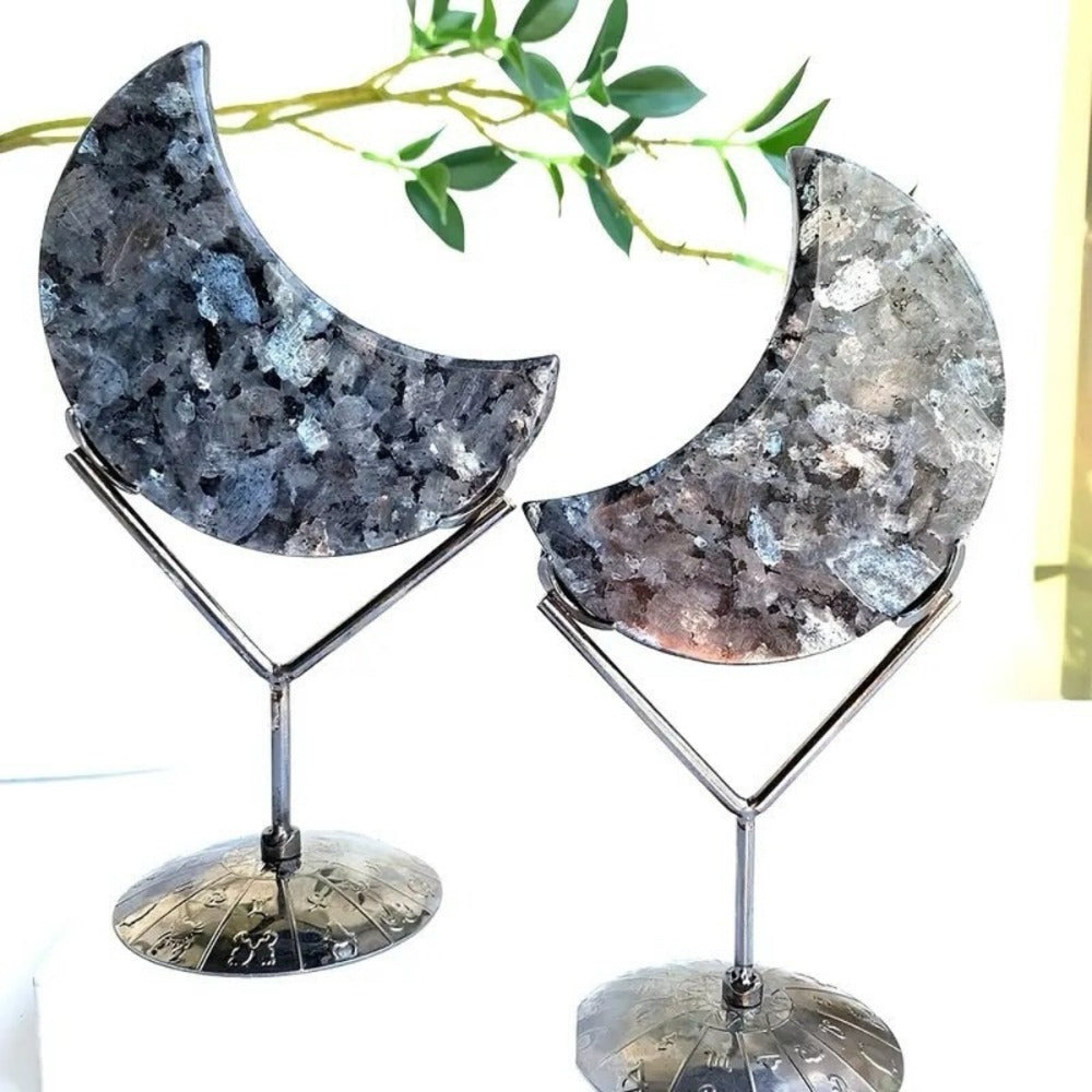 Natural Crystal Moon for Holiday Gift