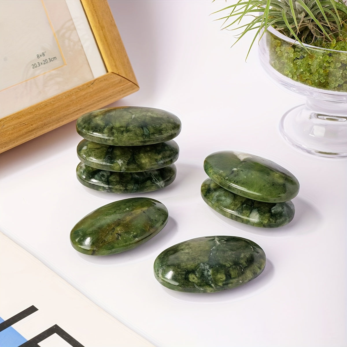 Natural Xiuyu Jasper Stone Palm Stone for Home Decor and Collection Bulk
