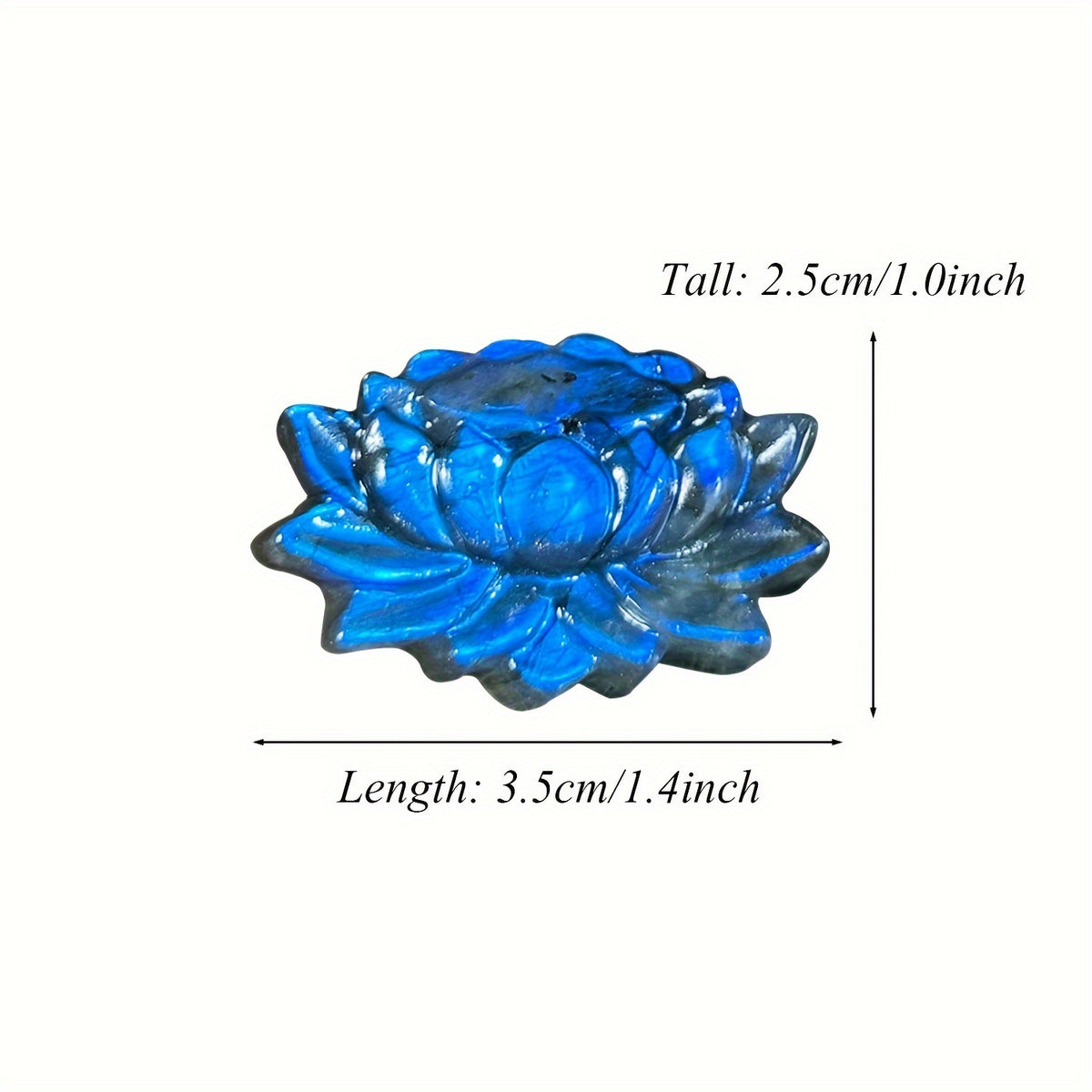 Natural Labradorite Lotus - CrystalHola