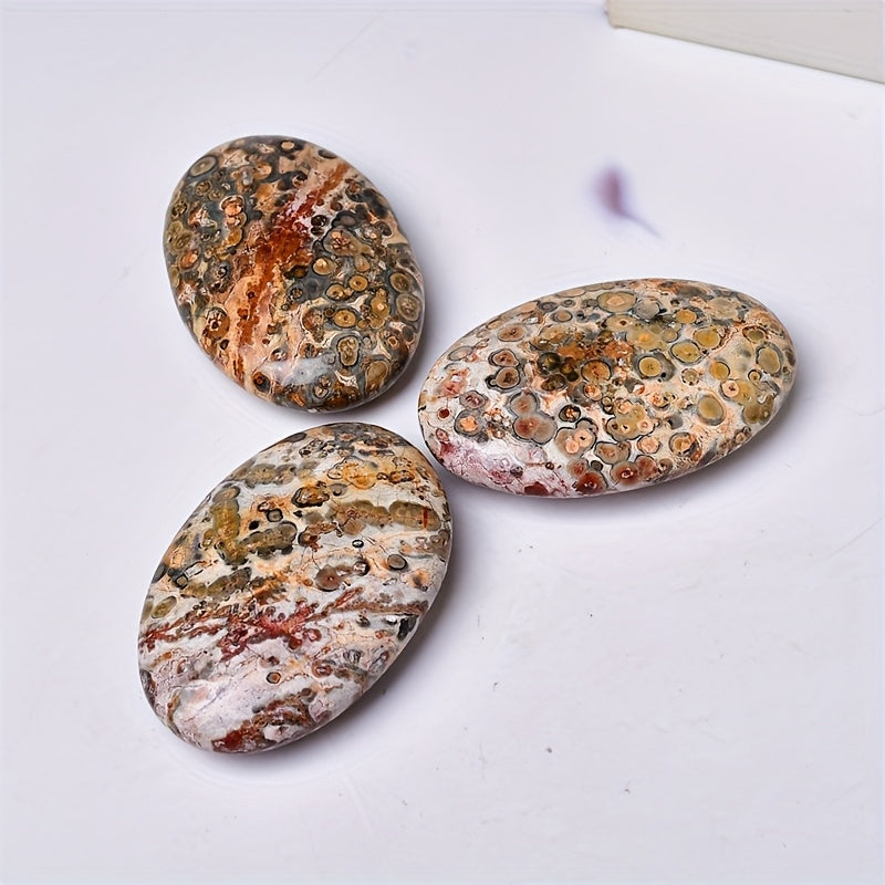 Leopard Print Stone Handlepiece Palm Stone