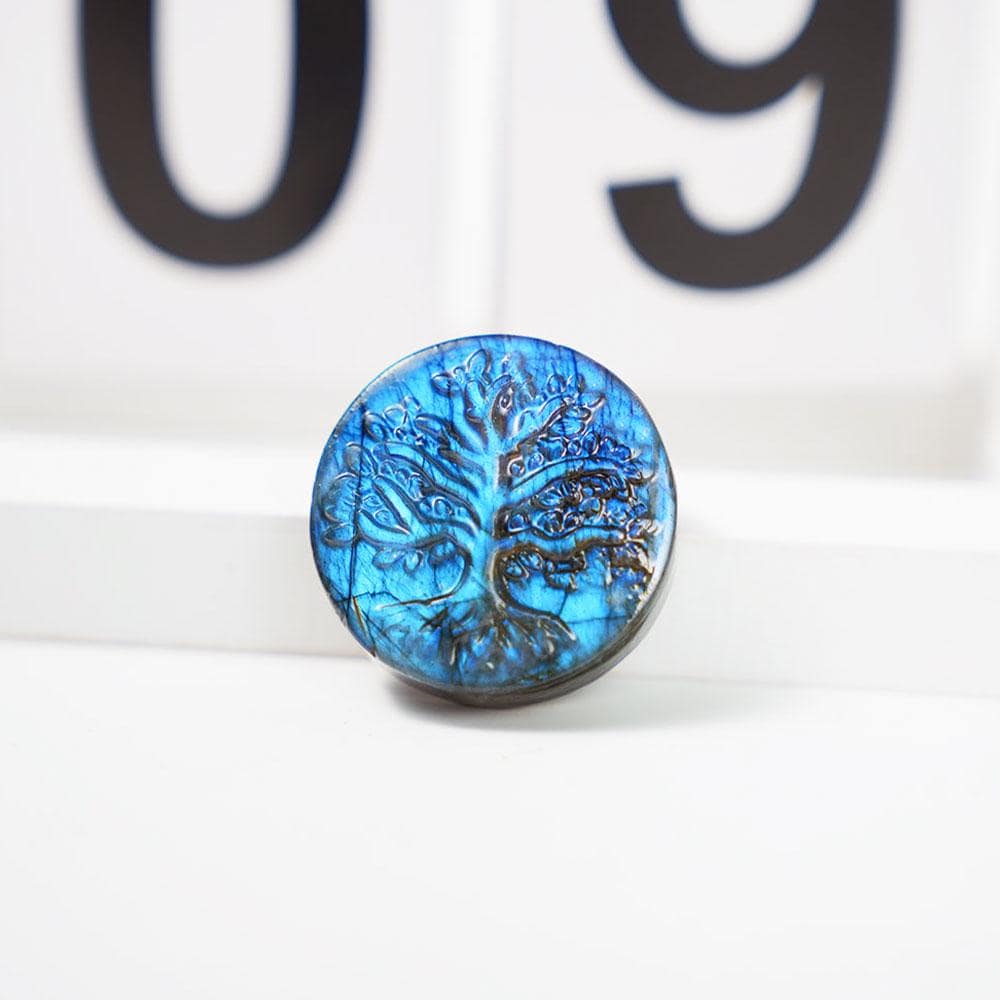Labradorite Tree of Life Carving