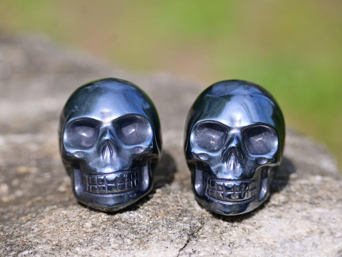 Terahertz Crystal Skull Carving for Holiday Gifts and Decor