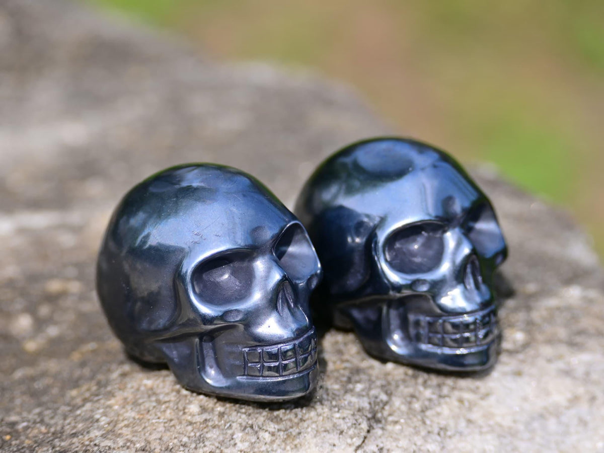 Terahertz Crystal Skull Carving for Holiday Gifts and Decor