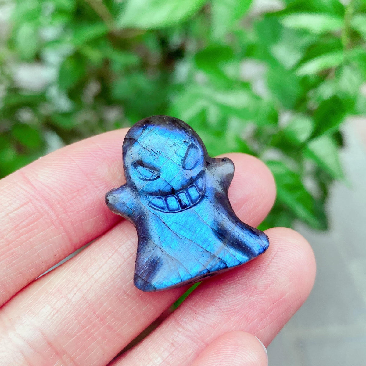 Labradorite Ghost Carving