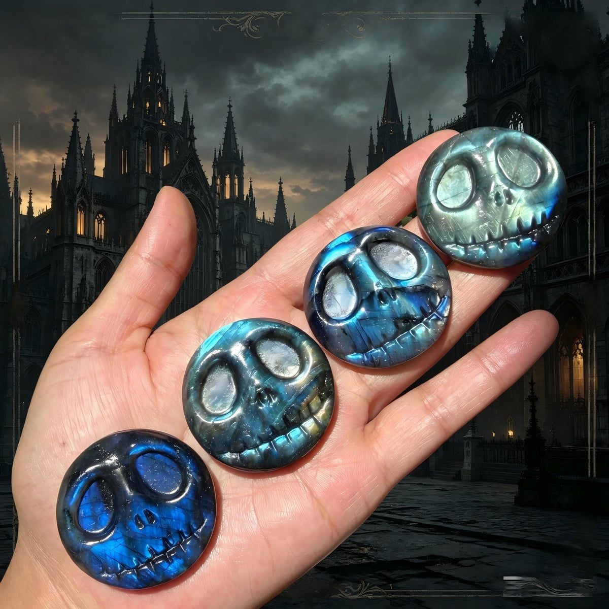 Labradorite Jack Skellington Carving