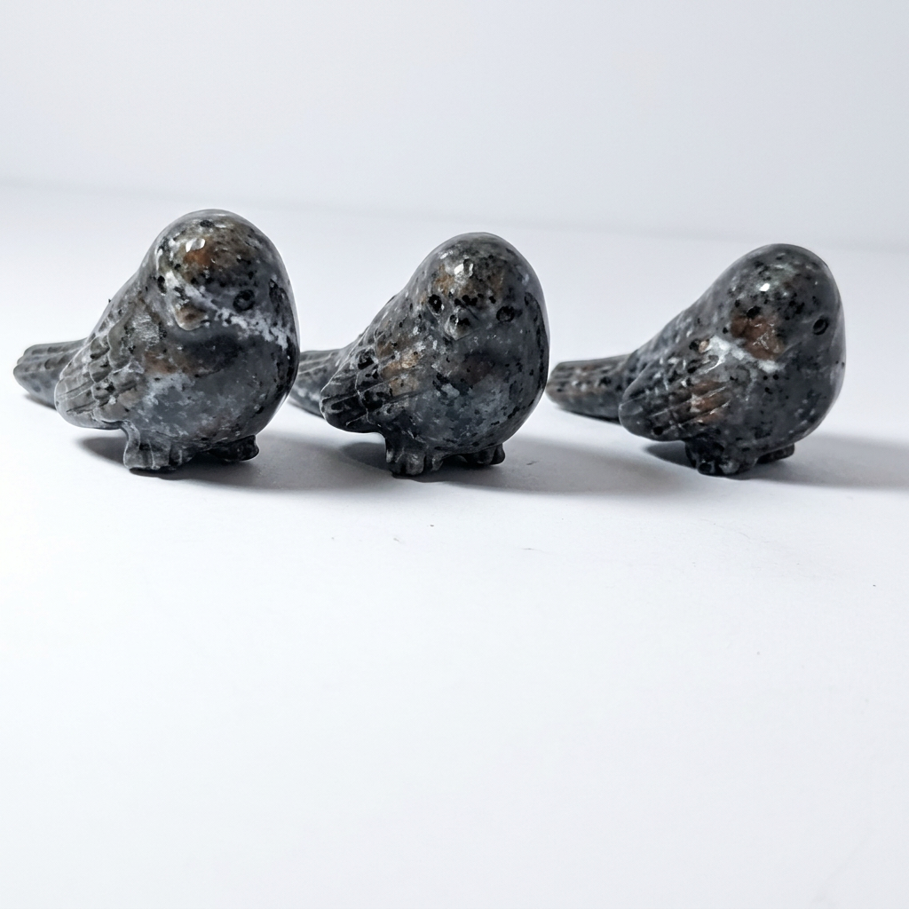 Natural Yooperlite Bird Figurine for Freedom and Decor