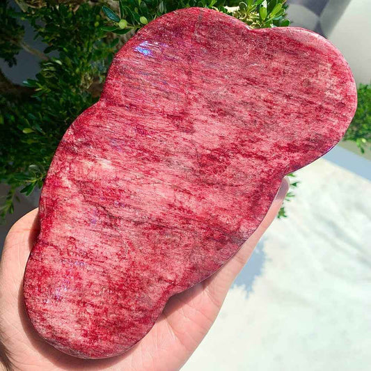 200-400g Red Moonstone Freeform Bowl|CrystalHola