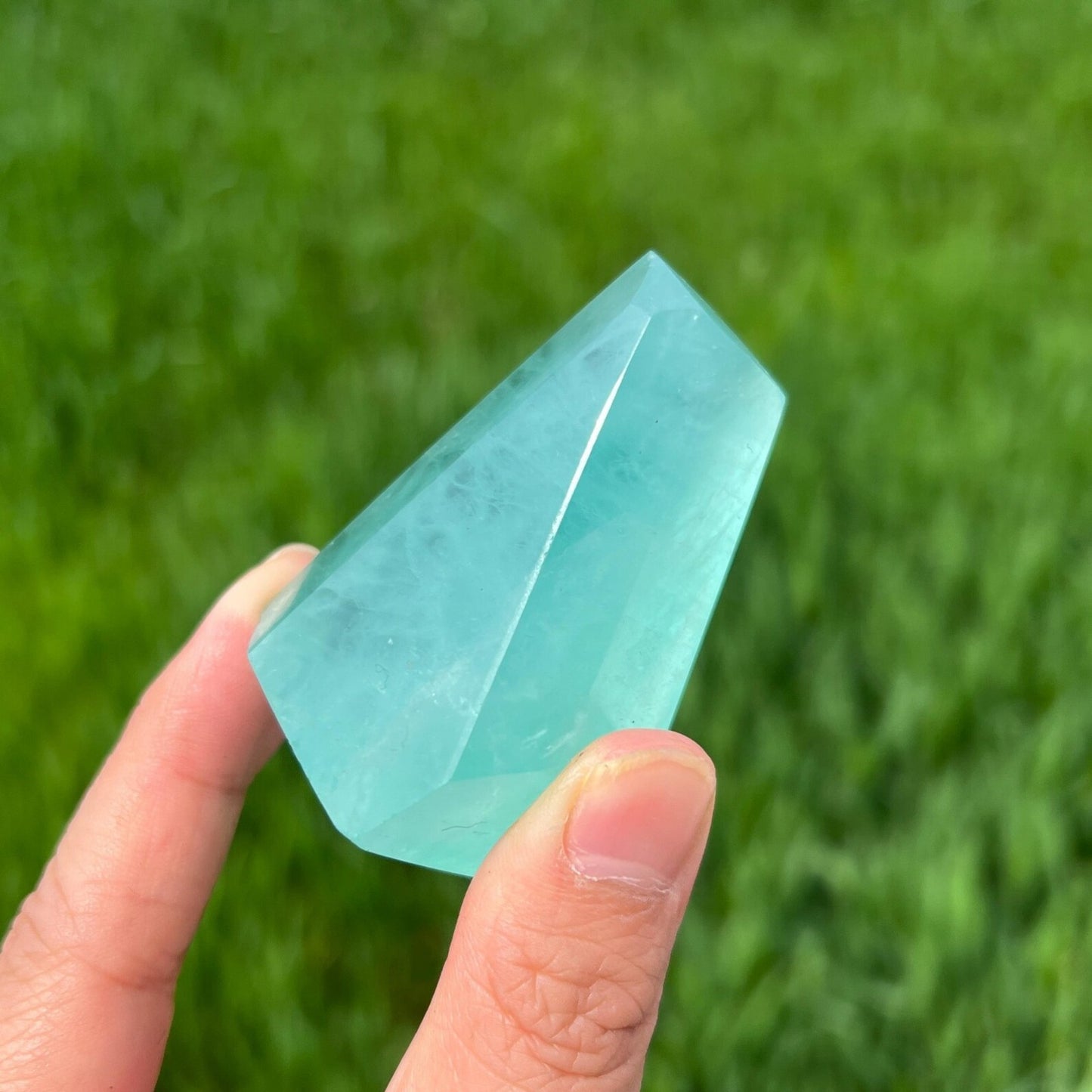 Green Fluorite Freeform for Healing