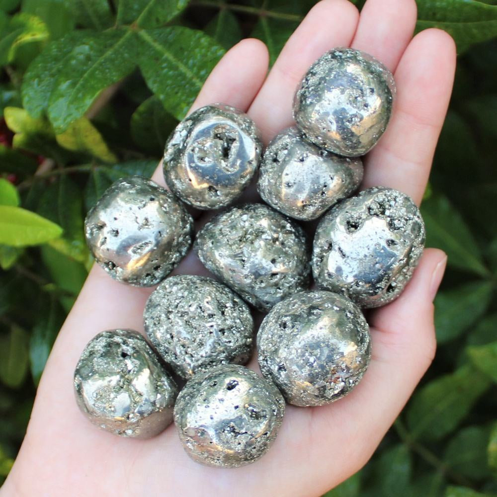 Pierre roulée en pyrite de 2 à 3 cm|CristalHola Grossiste