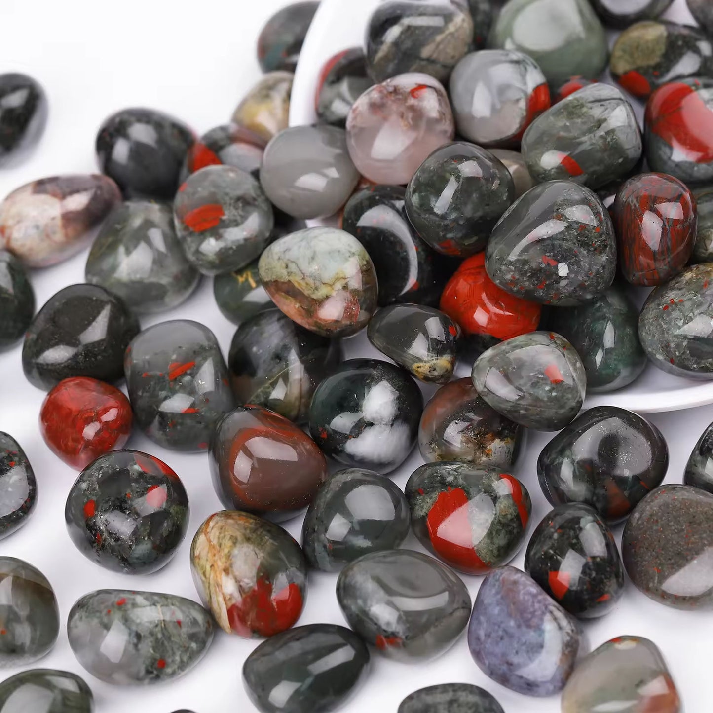 0.78-2.36in Pierre roulée d'héliotrope africain|Vente en gros CrystalHola
