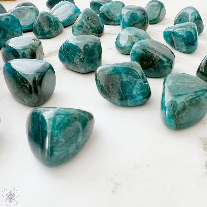 0.78-2.36in Pierre Roulée Apatite Bleue|CrystalHola Vente en Gros