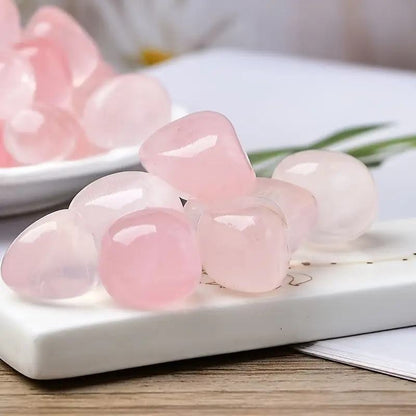 Pierre roulée de quartz rose de 2-6 cm|CrystalHola Wholesale
