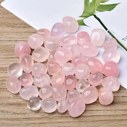 Pierre roulée de quartz rose de 2-6 cm|CrystalHola Wholesale
