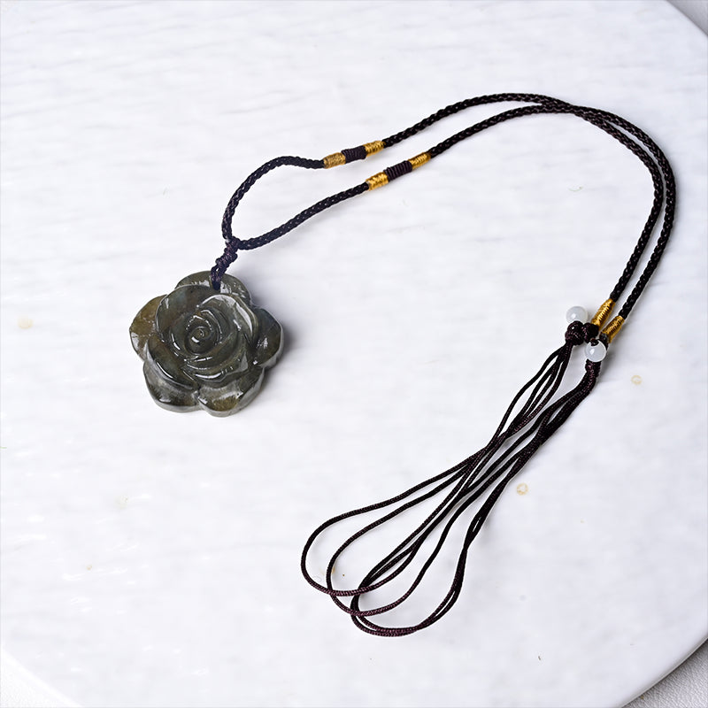 Pendentif Rose en Labradorite 2,3-3cm | Cristal en GrosHola