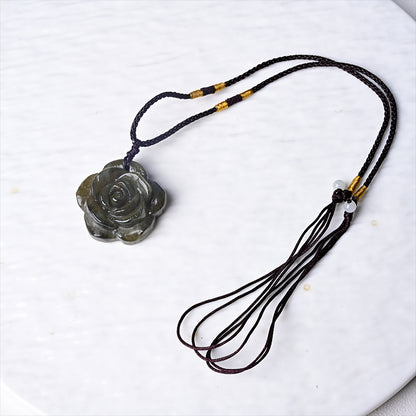 Pendentif Rose en Labradorite 2,3-3cm | Cristal en GrosHola