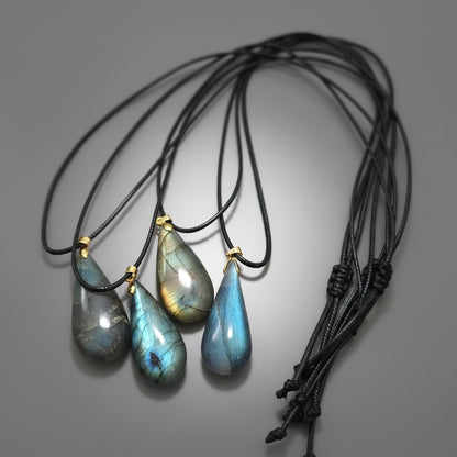 Pendentif Labradorite goutte d'eau 2,3-3 cm | Vente en gros de cristaux