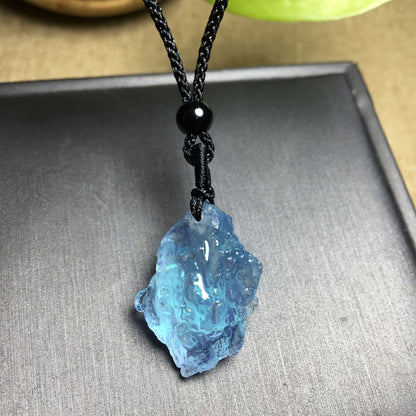 0.9-1.57in Aquamarine Pendant Raw|Wholesale CrystalHola