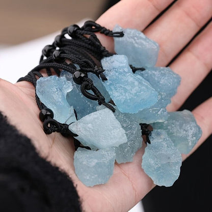 0.9-1.57in Aquamarine Pendant Raw|Wholesale CrystalHola