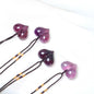 0.9-1.57in Fluorite Peach Heart Pendant |Wholesale CrystalHola