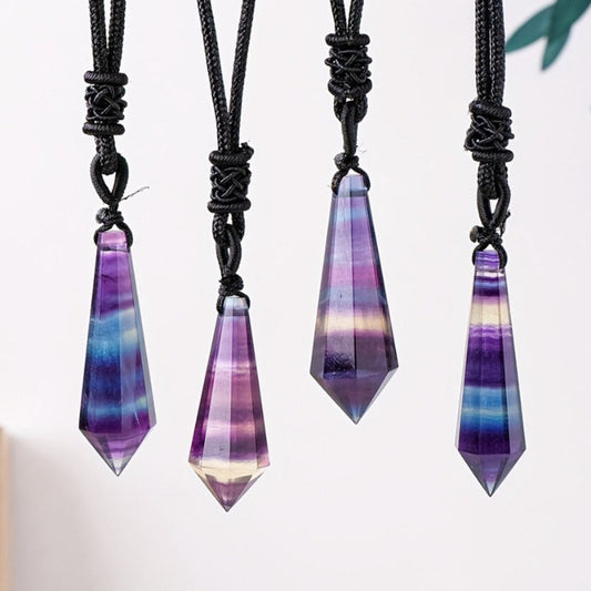 0.9-1.57in Fluorite Spiritual Pendulums  Pendant |Wholesale CrystalHola