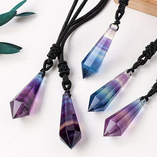 0.9-1.57in Fluorite Spiritual Pendulums  Pendant |Wholesale CrystalHola