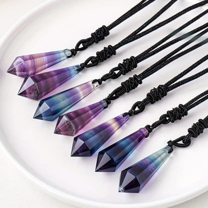 0.9-1.57in Fluorite Spiritual Pendulums  Pendant |Wholesale CrystalHola