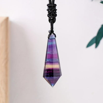 0.9-1.57in Fluorite Spiritual Pendulums  Pendant |Wholesale CrystalHola