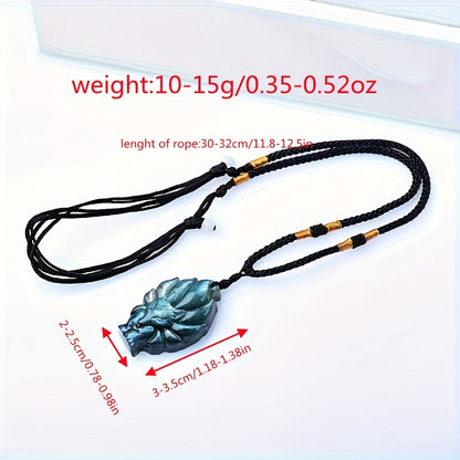 0.9-1.57in LabradoriteFox Pendant |Wholesale CrystalHola