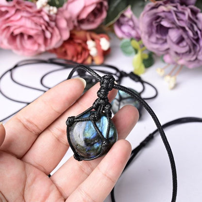 0.9-1.57in Labradorite Round  Pendant |Wholesale CrystalHola