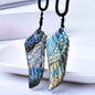 0.9-1.57in Labradorite Wing Pendant |Wholesale CrystalHola
