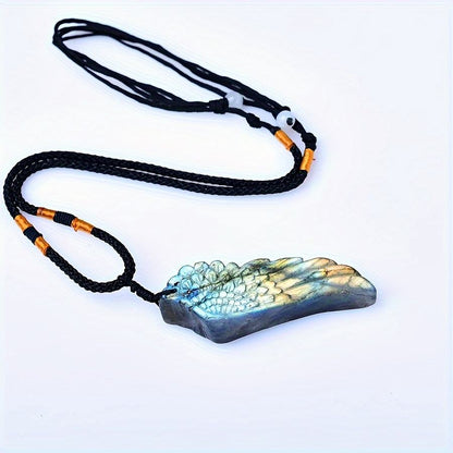0.9-1.57in Labradorite Wing Pendant |Wholesale CrystalHola