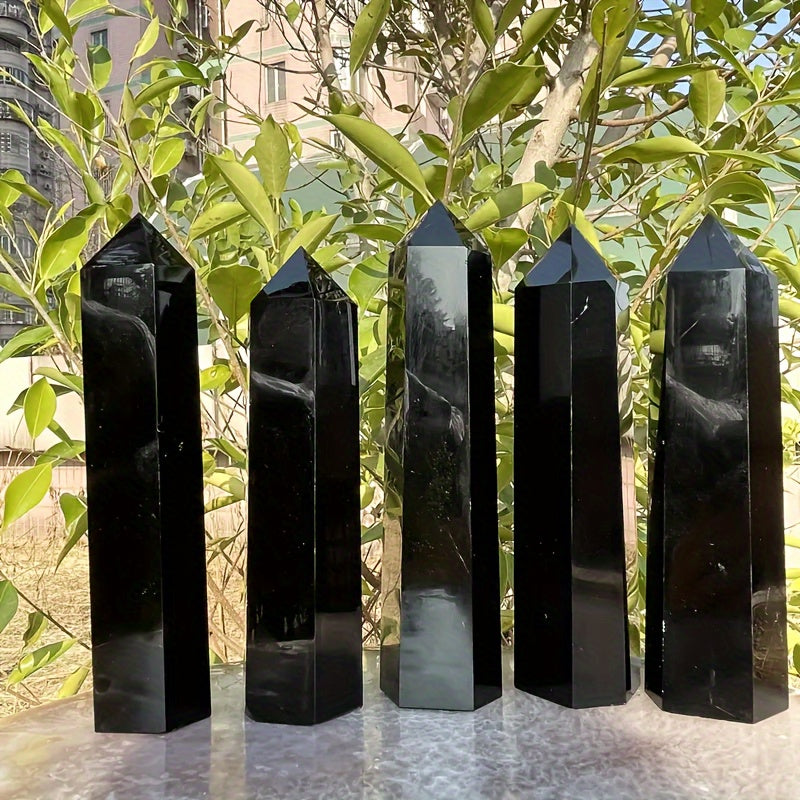 Wholesale Bulk Black Obsidian Tower |CrystalHola