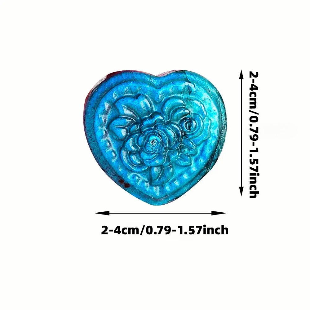 Flashy Labradorite Heart Carving