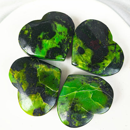 Green Opal Heart for Decor