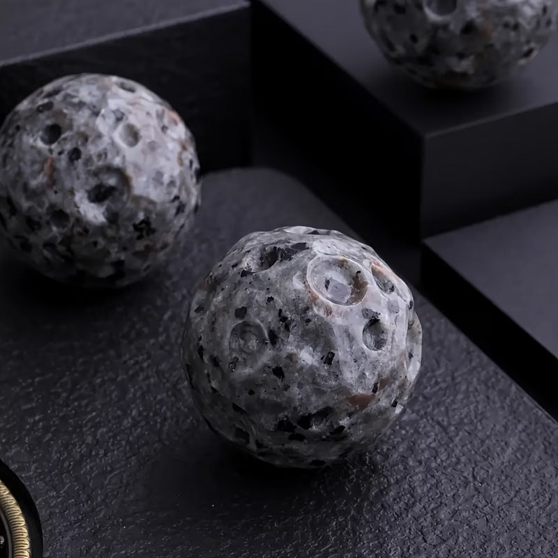 Natural Yooperlite Moon Relief Sphere for Meditation and Decor